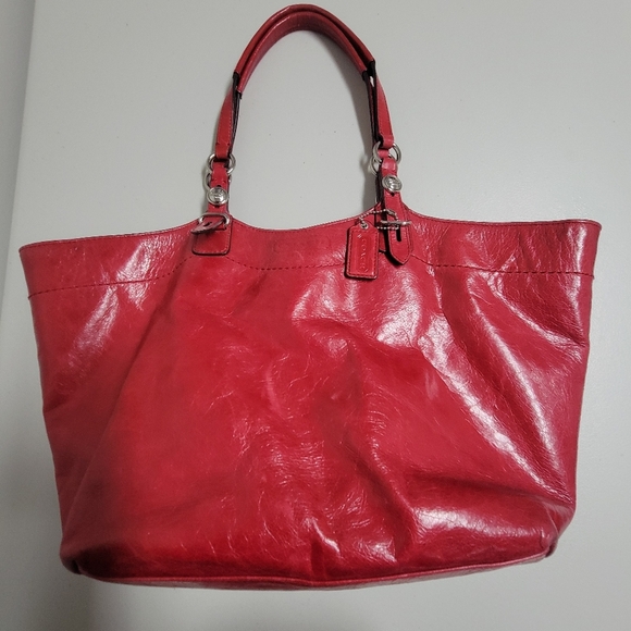 Coach Leather Handmade Tote Shouder Handbag #Z23984. - Picture 1 of 16